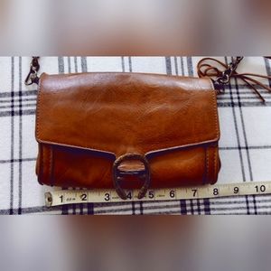 Madden Girl crossbody brown leather